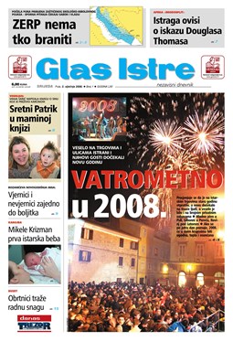 Glas Istre: srijeda, 2. siječanj 2008.