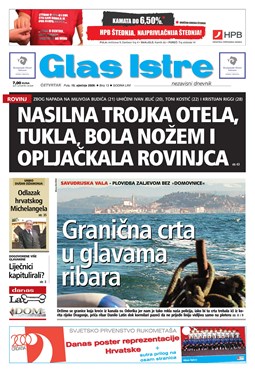 Glas Istre: četvrtak, 15. siječanj 2009.