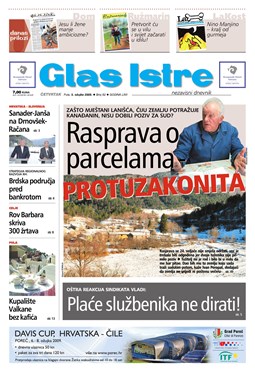 Glas Istre: četvrtak, 5. ožujak 2009.