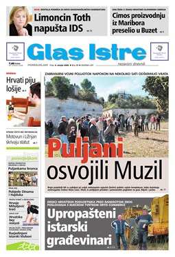 Glas Istre: ponedjeljak, 9. ožujak 2009.