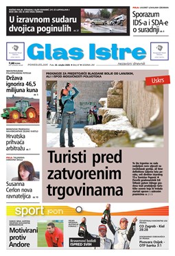 Glas Istre: ponedjeljak, 30. ožujak 2009.