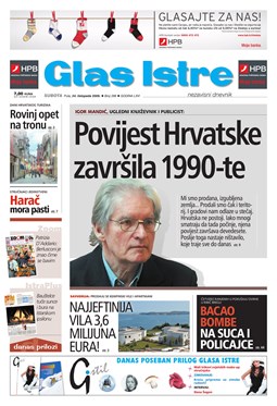 Glas Istre: subota, 24. listopad 2009.