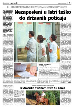 Glas Istre: nedjelja, 24. kolovoz 2008. - stranica 7