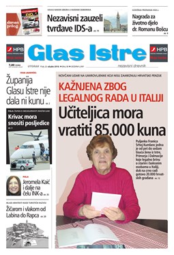 Glas Istre: utorak, 2. ožujak 2010.