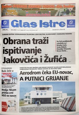 Glas Istre: srijeda, 9. veljača 2011.