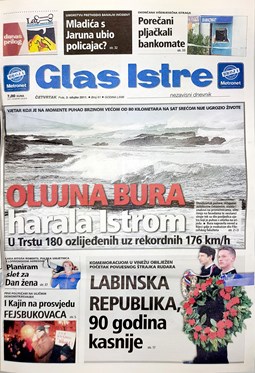 Glas Istre: četvrtak, 3. ožujak 2011.
