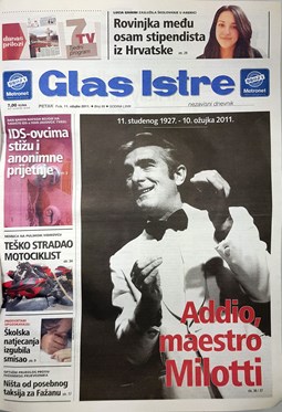 Glas Istre: petak, 11. ožujak 2011.