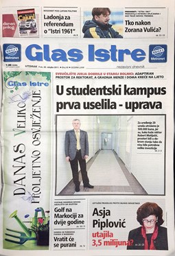 Glas Istre: utorak, 22. ožujak 2011.