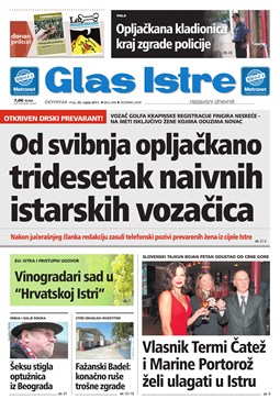 Glas Istre: četvrtak, 22. rujan 2011.