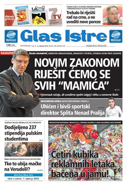 Glas Istre: četvrtak, 5. siječanj 2012.