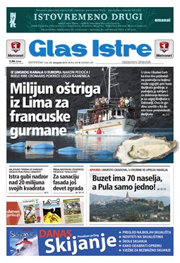 Glas Istre: četvrtak, 25. listopad 2012.