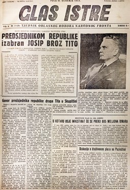 Glas Istre: subota, 17. siječanj 1953.
