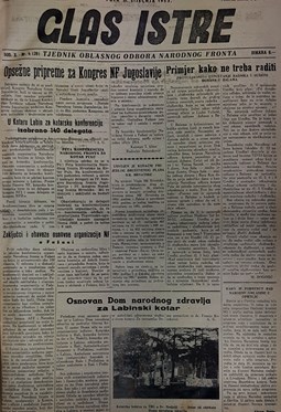 Glas Istre: subota, 31. siječanj 1953.