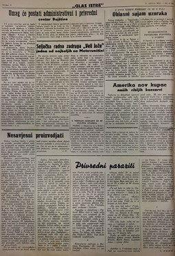 Glas Istre: subota, 31. siječanj 1953.