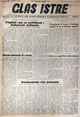 Glas Istre: subota, 21. veljača 1953.