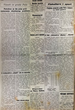 Glas Istre: subota, 21. ožujak 1953. - stranica 6