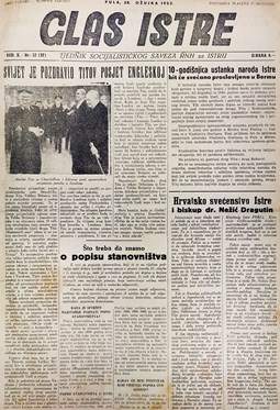 Glas Istre: subota, 28. ožujak 1953.