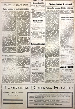 Glas Istre: subota, 28. ožujak 1953. - stranica 6