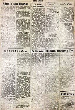Glas Istre: subota, 7. ožujak 1953. - stranica 6