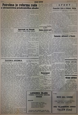 Glas Istre: petak, 7. siječanj 1955. - stranica 4