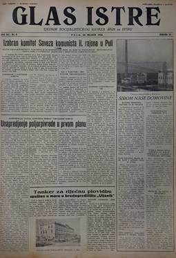 Glas Istre: petak, 25. veljača 1955.