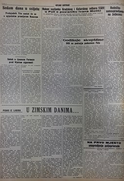 Glas Istre: petak, 4. veljača 1955.
