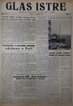Glas Istre: petak, 18. ožujak 1955.