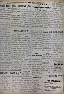Glas Istre: petak, 12. kolovoz 1955. - stranica 6