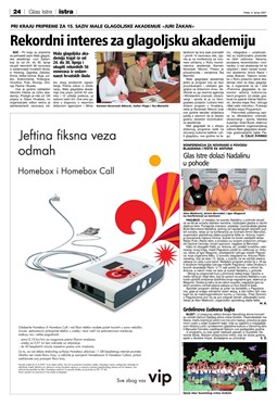Glas Istre: petak, 8. lipanj 2007. - stranica 24