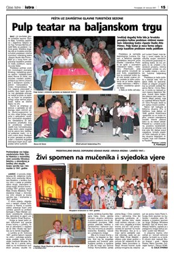 Glas Istre: ponedjeljak, 20. kolovoz 2007. - stranica 15