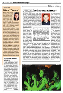 Glas Istre: ponedjeljak, 27. kolovoz 2007. - stranica 6