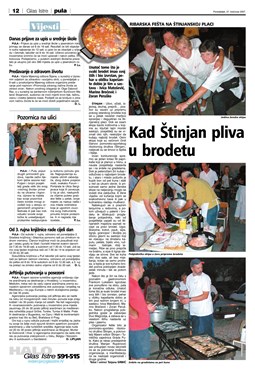 Glas Istre: ponedjeljak, 27. kolovoz 2007. - stranica 12