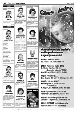 Glas Istre: nedjelja, 9. rujan 2007. - stranica 42