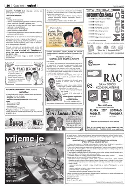 Glas Istre: petak, 28. rujan 2007. - stranica 36