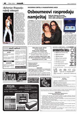 Glas Istre: srijeda, 10. listopad 2007. - stranica 40