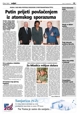 Glas Istre: subota, 13. listopad 2007. - stranica 13