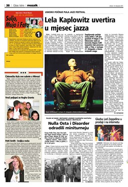 Glas Istre: utorak, 16. listopad 2007. - stranica 38