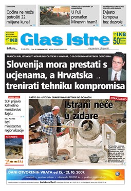 Glas Istre: subota, 20. listopad 2007.