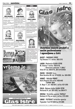 Glas Istre: subota, 27. listopad 2007. - stranica 50