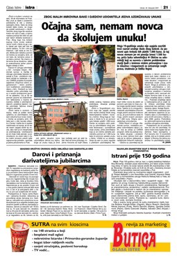 Glas Istre: utorak, 30. listopad 2007. - stranica 21