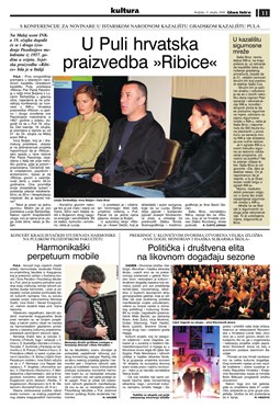 Glas Istre: nedjelja, 5. ožujak 2006. - stranica 11