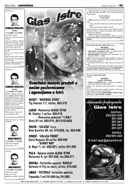 Glas Istre: nedjelja, 9. prosinac 2007. - stranica 42