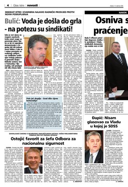 Glas Istre: srijeda, 16. siječanj 2008. - stranica 4