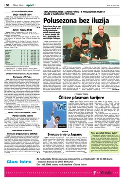 Glas Istre: utorak, 29. siječanj 2008. - stranica 38