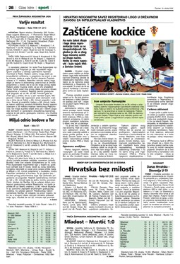 Glas Istre: četvrtak, 16. ožujak 2006. - stranica 28
