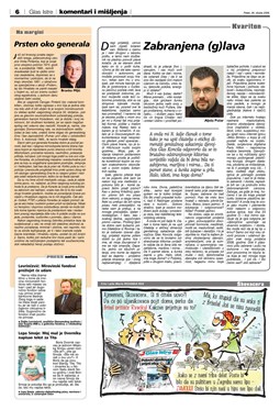 Glas Istre: petak, 28. ožujak 2008. - stranica 6