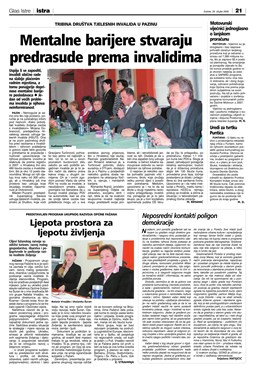 Glas Istre: subota, 29. ožujak 2008. - stranica 21