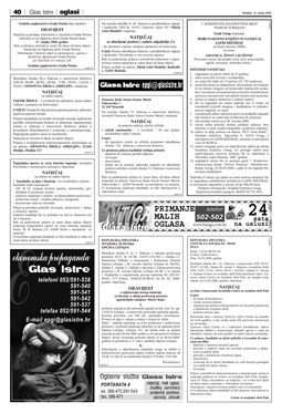 Glas Istre: nedjelja, 19. ožujak 2006. - stranica 40