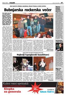 Glas Istre: subota, 19. travanj 2008. - stranica 47