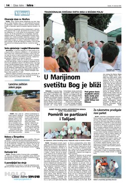 Glas Istre: subota, 16. kolovoz 2008. - stranica 14